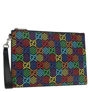 GUCCI GG Psychedelic Clutch Bag Multicolor